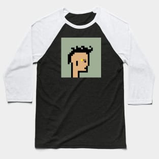 Fringed Visionary / Pixel Art / ToolCrypto #54 NFT Baseball T-Shirt